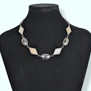 Liz Claiborne Rhombus & Oval Necklace